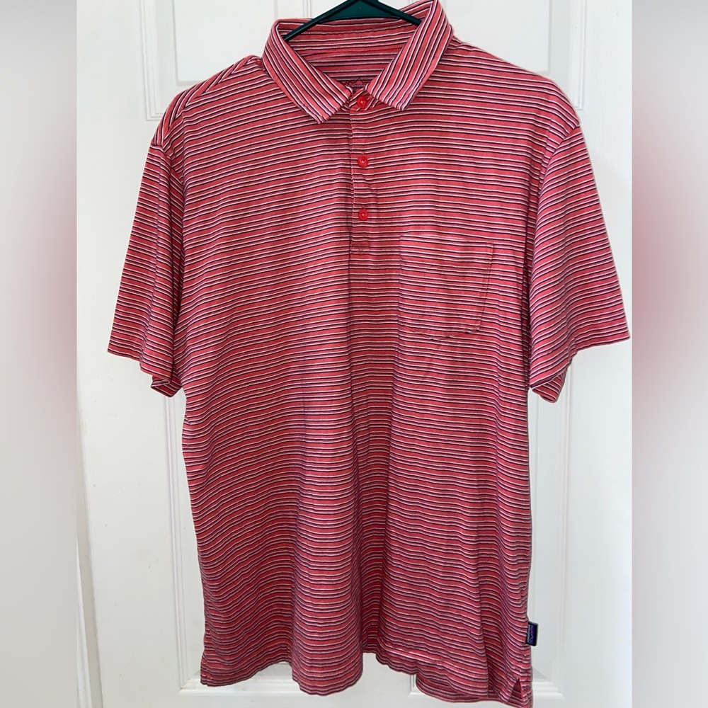 Patagonia button up collard shirt, 100% organic cotton